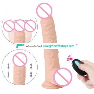 10 Speeds Safe Silicone Remote Control Swing Vibrating Penis With Strong Suction Cup Huge Dildo for Adult Sex Products Sex Toys