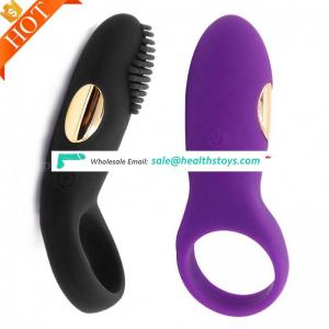 100% Silicone USB Rechargeable delay lasting penis flexible Penis Sleeve Vibrator Rings New Designed Male Cock Ring