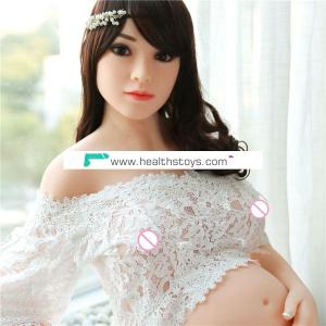 158cm Pregnant sex doll real silicone sex dolls with flexibale metal skeleton