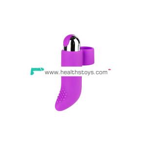 2019 new product rechargeable finger vibrator pink purple double bullet vibrator
