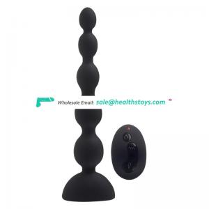 3 motor wireless remote control vibrating anal plug sex toy for man