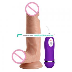 6.7 inch realistic sex toy vibrating dildo for adult women