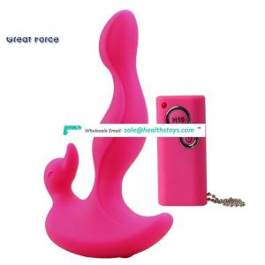 Adult Toys Medical Grade Silicone 4 Function anal rotating vibrator for men
