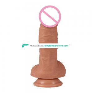 Dual density realistic rubber dildo penis adult toy
