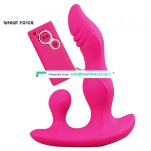 Factory Directly Sell Remote Control Vibrating Anal Plug Gay Anal Pumping Toys