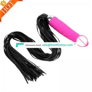 Handle Spanking Knout Pu Leather Passionate Two Purposes Sexy Braided Bondage Whip