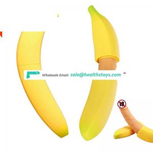 Heating Silicone Sex Products Banana Massager Wand Vibrator