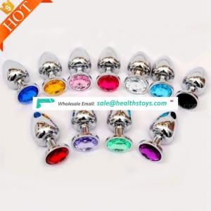 High Quality 1pcs or 3pcs 1set Sex Toys Prostata Massager Stainless Steel Butt Plug Colorful Massage