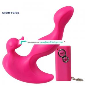 High quantity Silicone vibrating remote control anal plug sex toy medical grade silicone toy sex for men