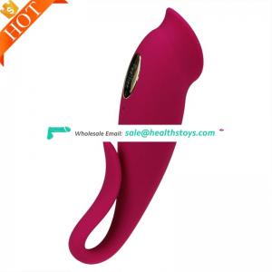 Hot Sale Women Masturbation Tool Best Adult Tongue G-Spot Multispeed Stick Dildo Waterproof Stimulation Vibrator