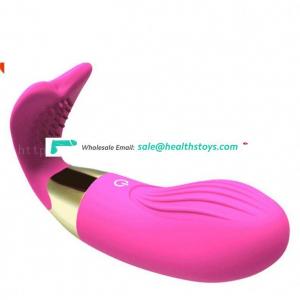 Hot selling multi-speed funny sexual adult toys C-Shape Wearable Dildo Vibrator For Women