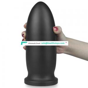 Lager size black butt anal plug sex toys anal toys fo male