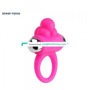 New design hot sell silicone sex toys vibrating penis cock ring dick for women