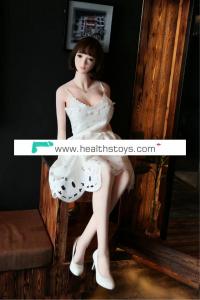 Real Silicone Solid Sex Dolls With Skeleton Japanese Artificial Pussy Large Breast Oral Sex Doll