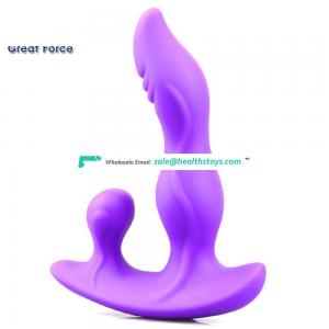 Rechargeable Remote control double motor toy sex anal vaginal vibrators sex toy for men and women