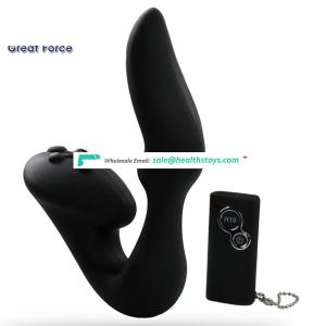Remote control dual motor powerful silicone toy sex vibrator usb rechargeable sex toy for men