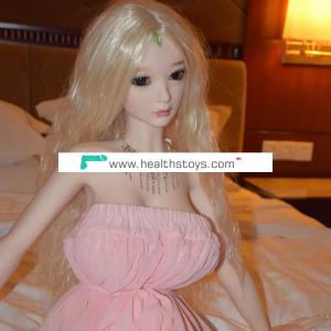 Sex Doll Love for Lesbian Japanese Adult Doll blond hair and black eyes
