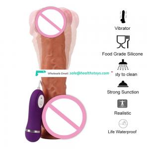 Silicone adult sex toy long thin dildo vibrator for women