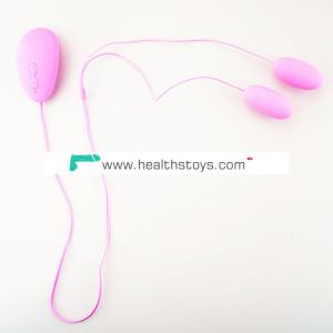 Waterproof silicone double love egg bullet vibrator sex toy women