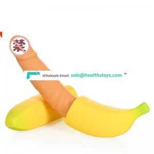 Wonderful Female Fruit Sex Toys Rechargeable Banana Sex Toys Virgin Vibrator