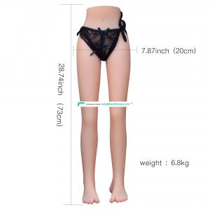 XISE factory price half body sex doll legs with lifelike vagina and anal 73cm fat legs sex toys for men