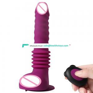 XISE factory rechargeable strong vibrating thrusting  huge big penis dildo for women