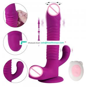 XISE factory remote controlled rotating and thrusting sex toy women vibrator dildo