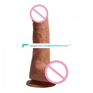dual layer silicone realistic big dildo adult toy for women