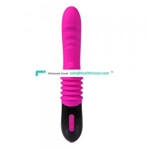 women sex toy thrusting dildo vibrator with blowing function, OEM&ODM