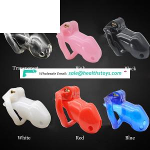 100% Resin Material Plastic Cock Cage Male Chastity Device
