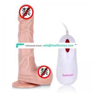 360 Degrees Rotating Lifelike Penis Sex Toy Wired Control women sex toys long dildo