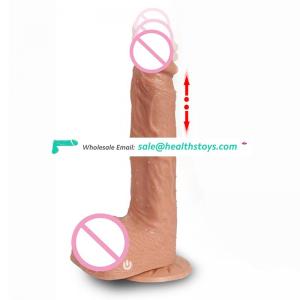 8 Inch Artificial Penis 10 Frequency Huge Realistic Sex Toy for Women Telescopic Vibrating Dildo