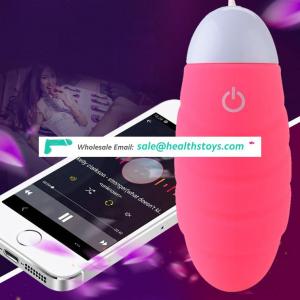 APP Smart silicone 10 speed USB rechargeable remote wireless vibrator for women