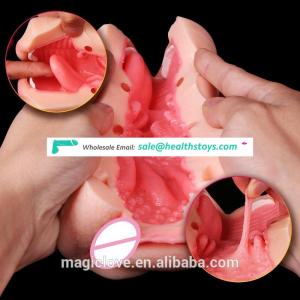Artificial Vagina Male Masturbators Realistic Oral 3D Deep Throat with Tongue Teeth Maiden Pocket Pussy Oral Sex Toys for Men