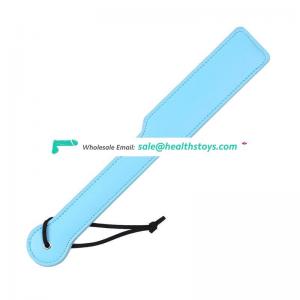 Blue PU leather SM Spanking Paddle for Adult Game