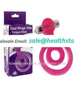 Dual Rings Vibe - Tongue Style Sex Products