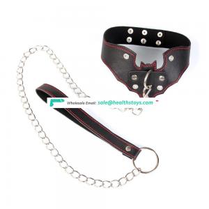 Factory Wholesale Batman collar, sex adult collar toys for women adult sex games hot selling leather posture chain collar