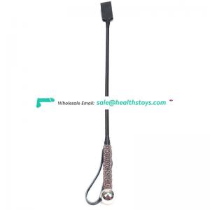 Factory Wholesale Passion Queen whip ,rhinestone decorated Paddle Whips, jeweled leather Paddle