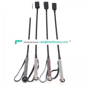 Factory Wholesale Passion Queen whip ,rhinestone decorated Paddle Whips, jeweled leather Paddle