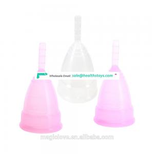 High Quality Useful Soft Cup Silicone Menstrual Cup Big And Small Sizes Three Colors
