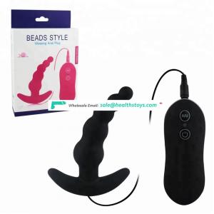 Hot Sale 10 Frequency Prostate Massager Adult Toys Butt Vibrating Silicone Anal Plug Vibrator Sex Toys for Men