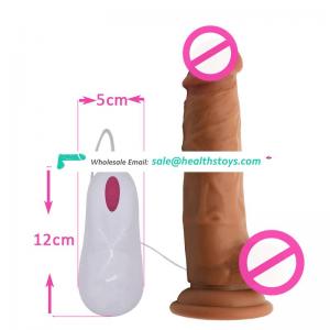 Hot selling real skin felling Giant Realistic Rubber Penis sex product for women
