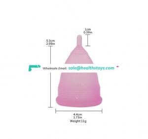 Medical Grade  Reusable Lady Silicone Menstrual Cup for Woman