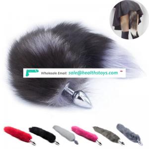 Metal Feather Anal Toys Fox Tail Anal Plug Erotic Anus Toy Butt Plug Sex Toys For Woman And Men Sexy Butt Plug