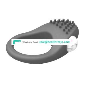 Mute design stretch strong vibrating penis men vibrating cock ring sex toys