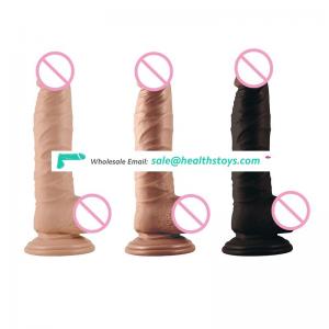 New Products Sexy Toys Black Flesh Brown Huge Penis Strapless Ejaculating Dildo Vibrator