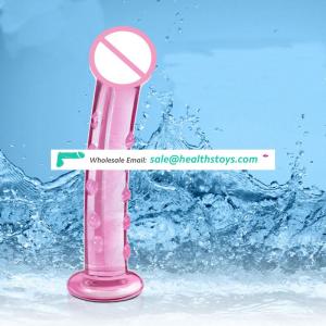 New design pink black transparent glass dildo woman best selling adult toys