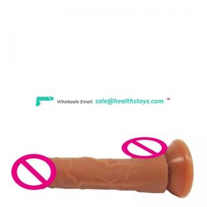 New liquid  Silicone Huge Suction Cup Male Artificial Manual sex Toy for Women