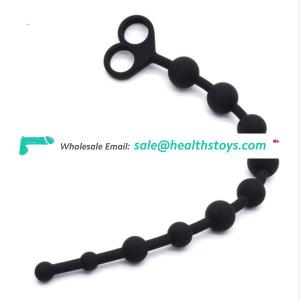 OEM customized plug anal toys tail silicone for women sex small rubber butt plug anal beads