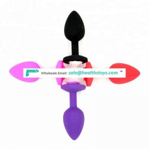 Rose Flower Silicone Anal Plug Massager G-spot Prostate Massage Anal Beads Butt Plug Dildo Erotic Toys
